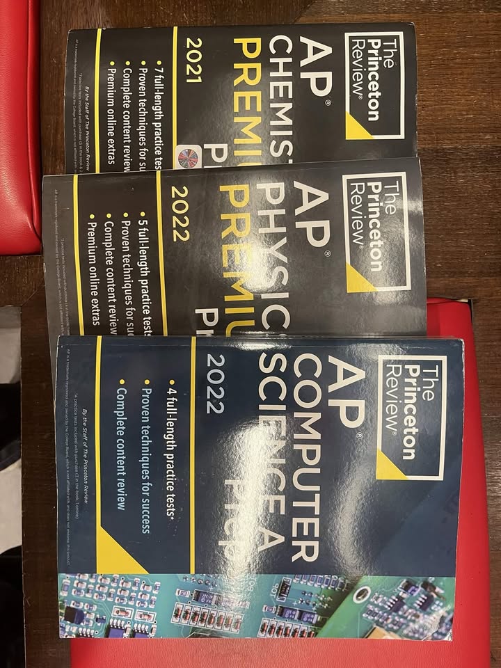 Donated AP Princeton Review books
