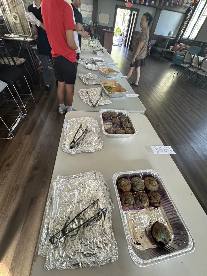 Bake sale volunteers